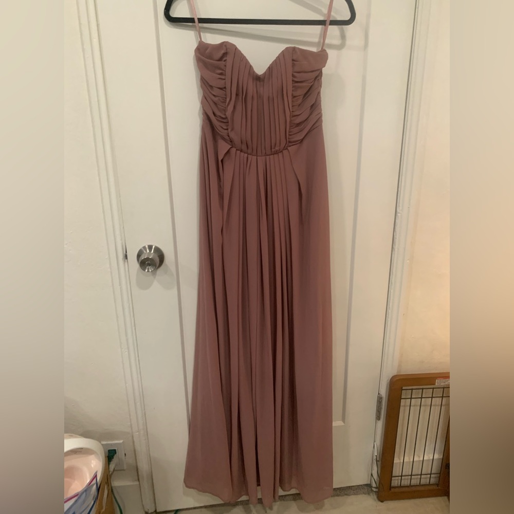 H&M Strapless Mauve Dress